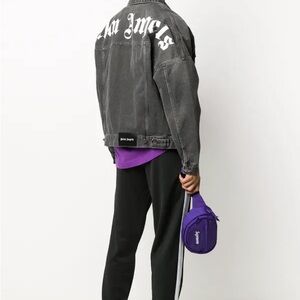 Palm Angels Black Denim Jacket